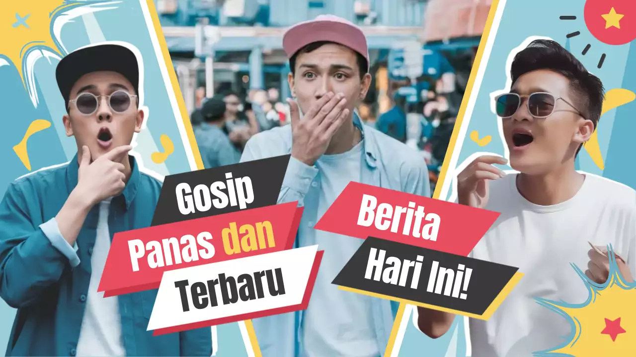 Blue Trendy Gossip Promotion YouTube Thumbnail