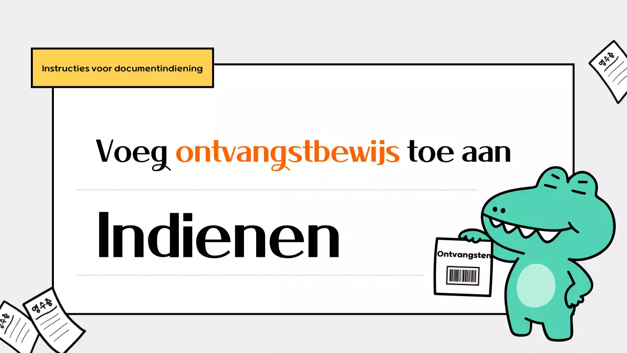 Een schattige mint bedrijfsaankondiging
