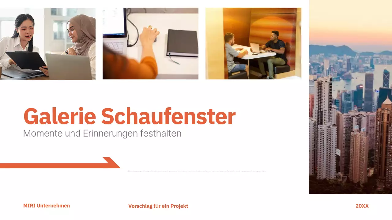 red modern project proposal business