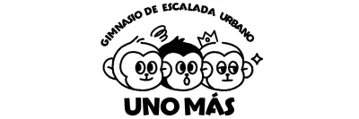 Logotipo deportivo sencillo con ilustración de tres simpáticos monos