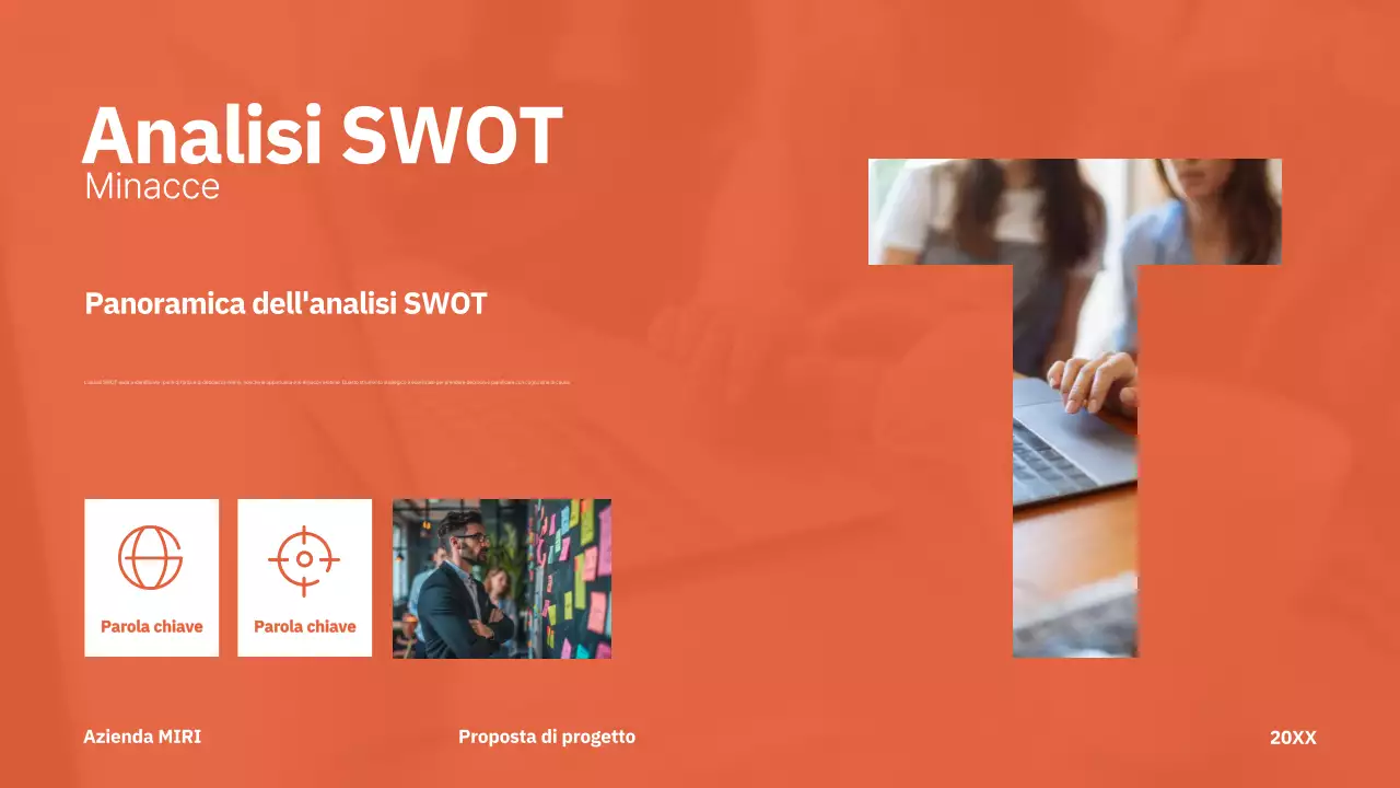 rosso proposta di progetto moderno business