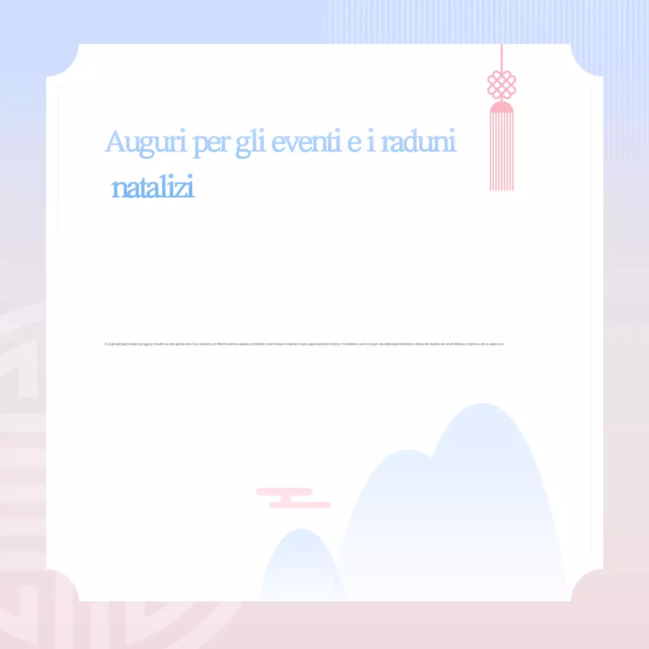 Azzurro Semplici auguri di buone feste