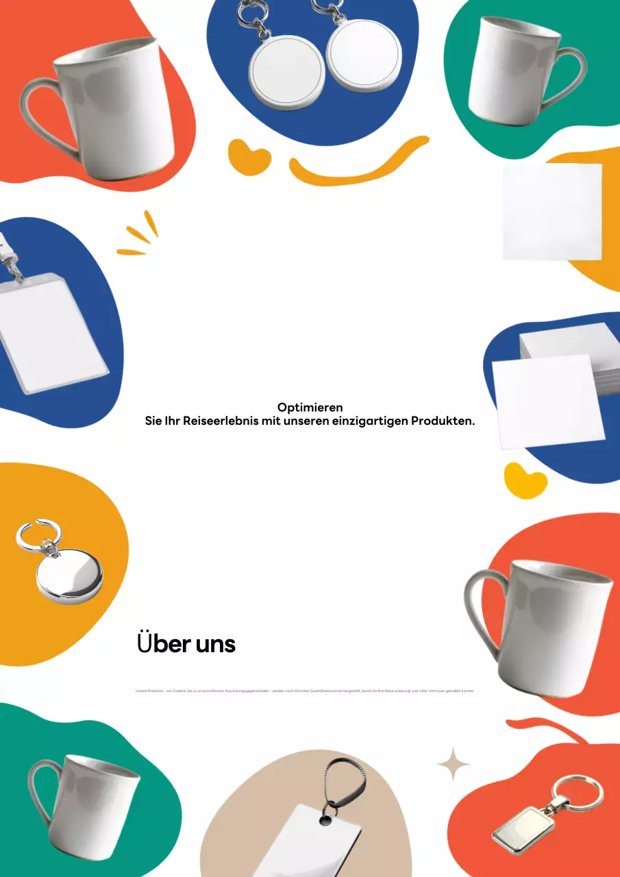 Buntes modernes Reiseangebot