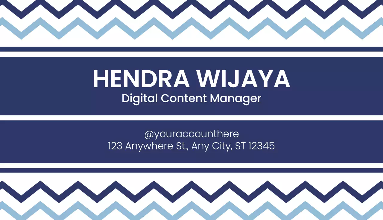 Blue Modern Business Card