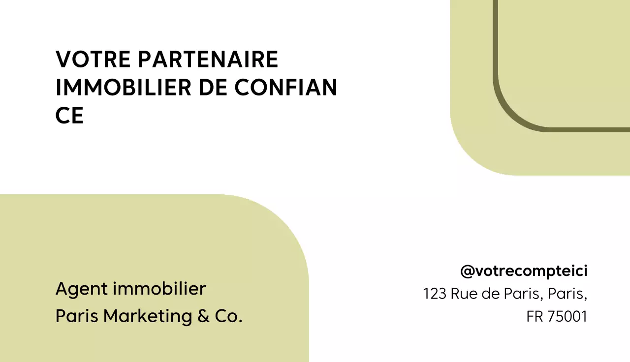 carte verte de l'immobilier moderne