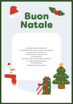 Cartolina di Natale astratta e carina