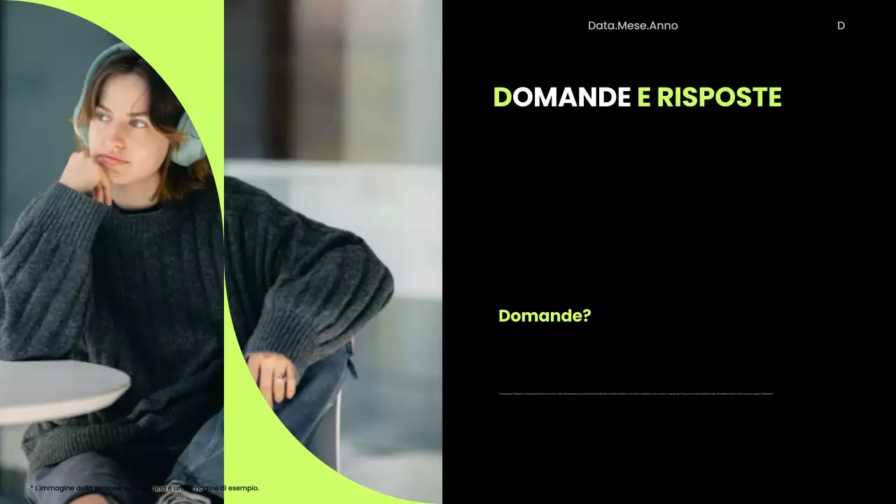 annuncio di presentazione moderno al neon