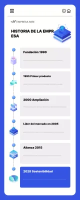 documento histórico de la empresa blue modern