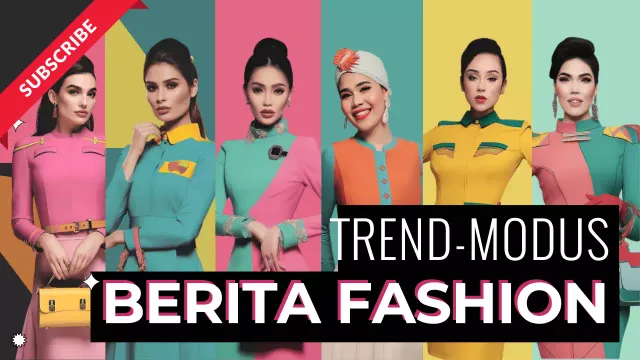 bunte trendige Mode Werbung