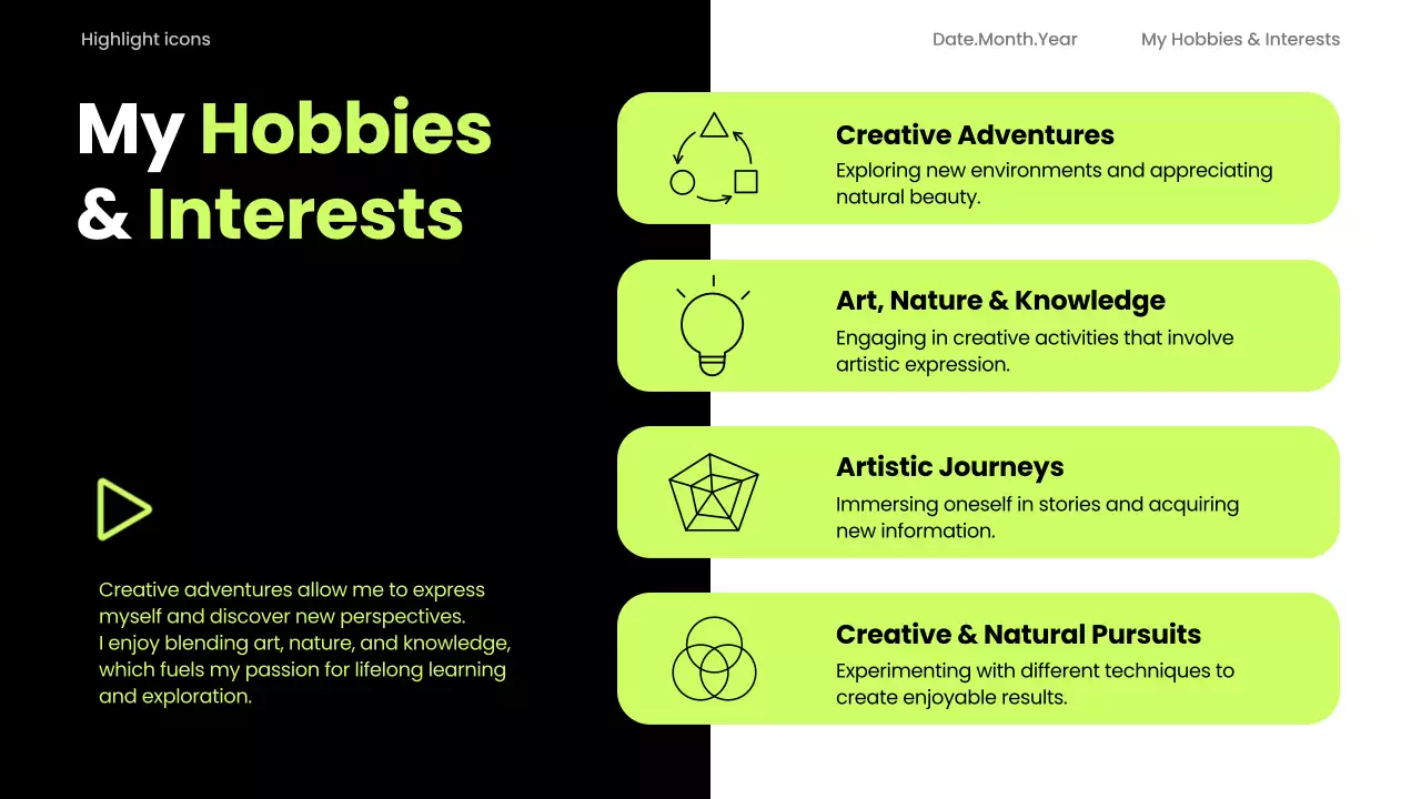 Neon Modern Personality Presentation