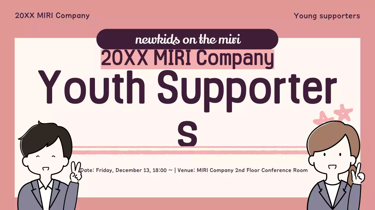 Pink Simple Youth Event Presentation