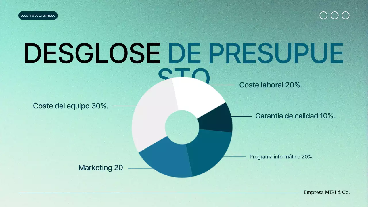 gradiente verde moderno Propuesta de proyecto