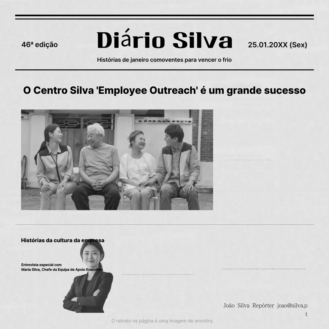 Promover o voluntariado vintage a preto e branco