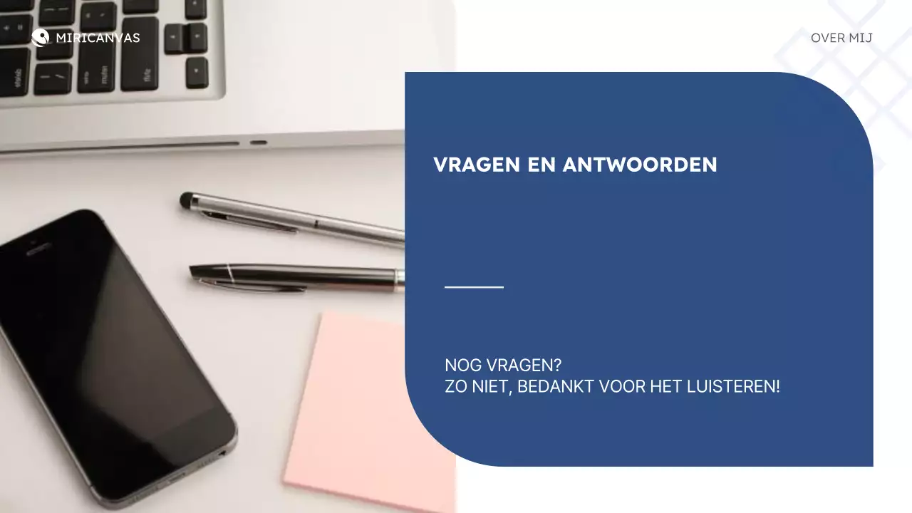 blauw modern over mij bedrijf