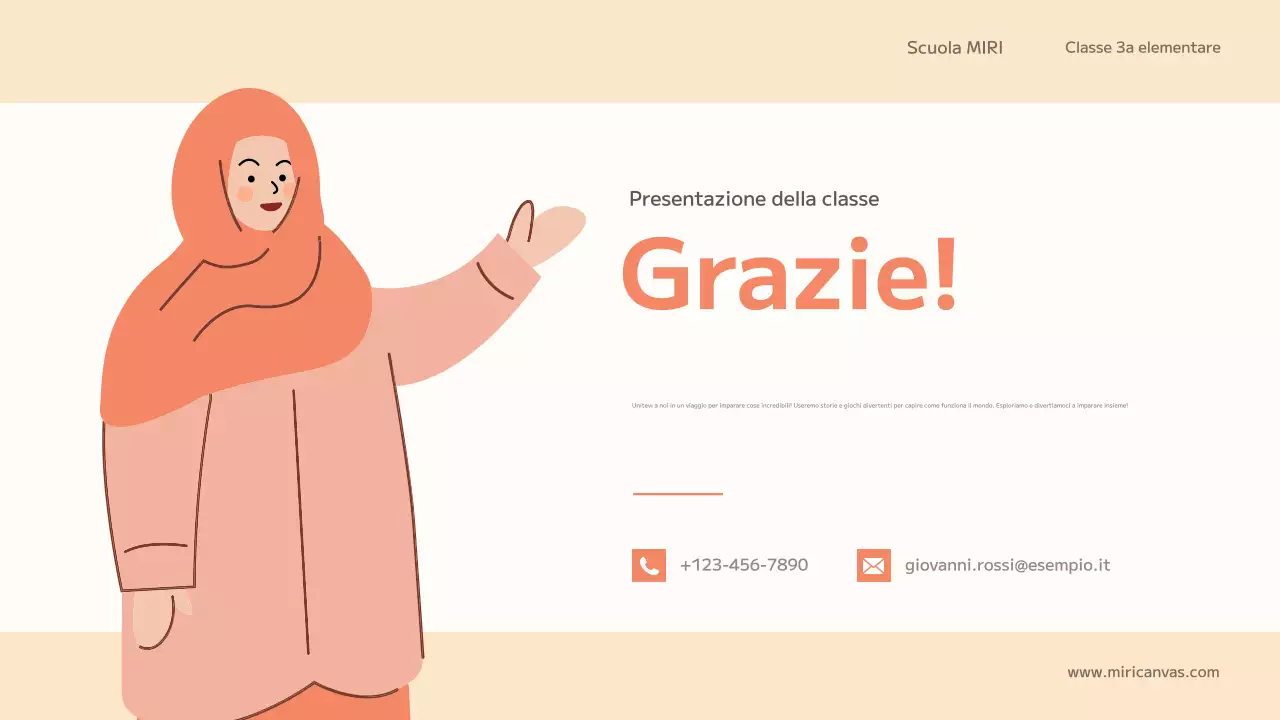 classe di educazione alla tendenza arancione