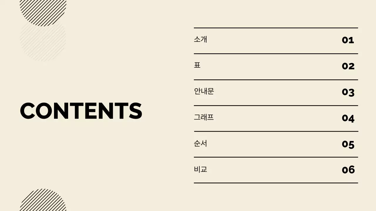 베이지 미니멀 프레젠테이션 설명