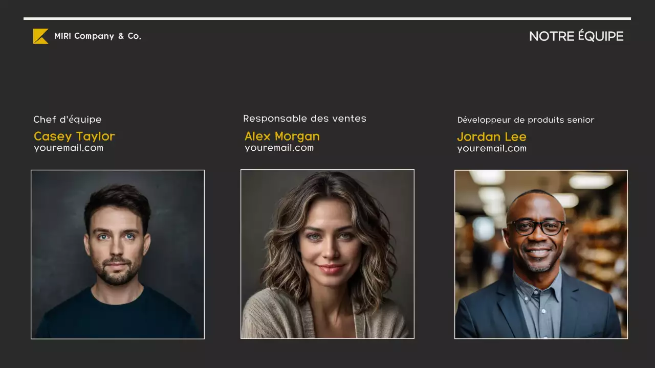 plan d'affaires moderne jaune