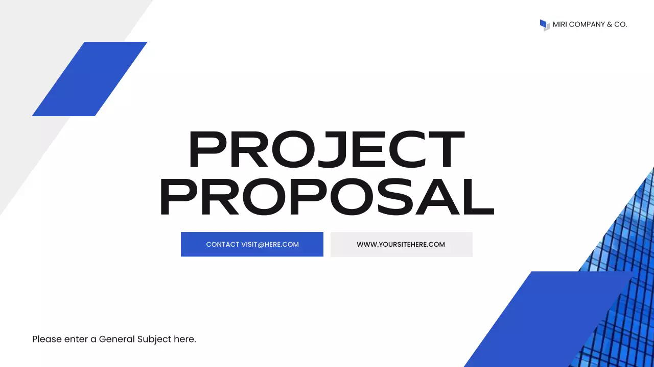 Blue Modern Business Plan Presentation