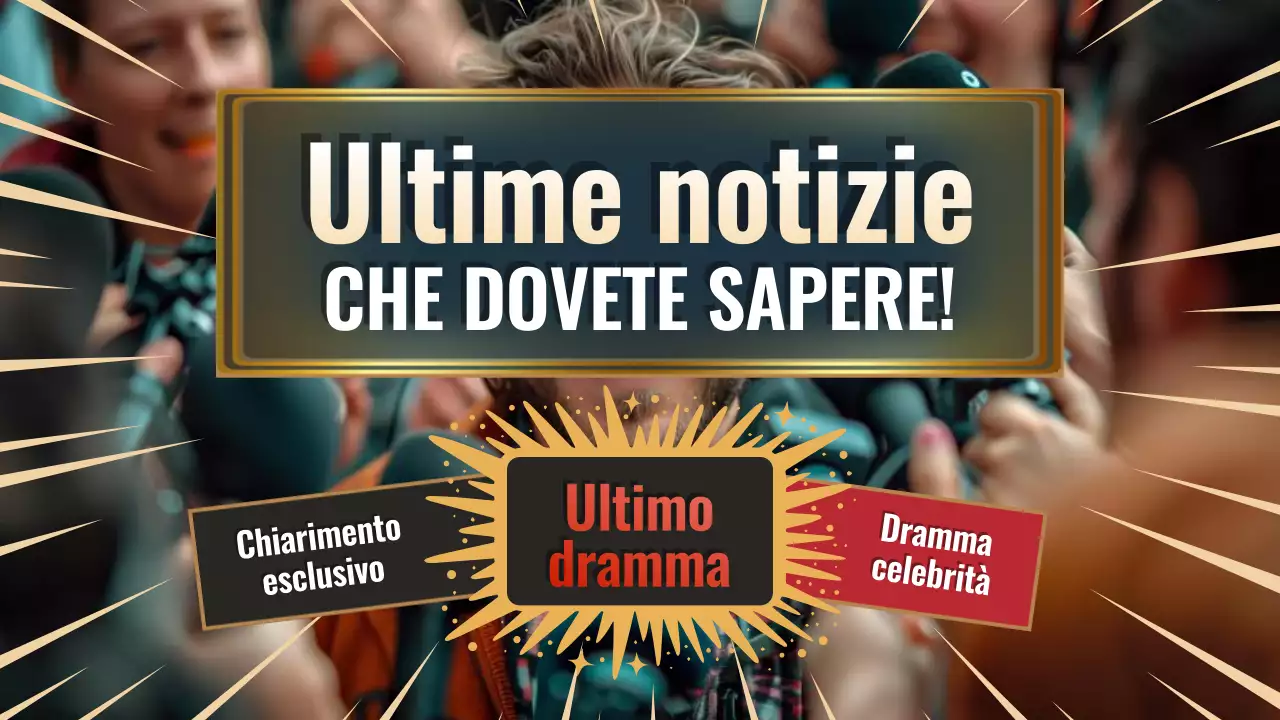 annuncio colorato e audace di notizie sulle celebrità
