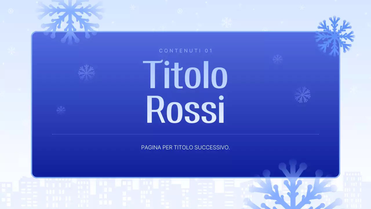 Presentazione blu chiaro e pulita spiegata