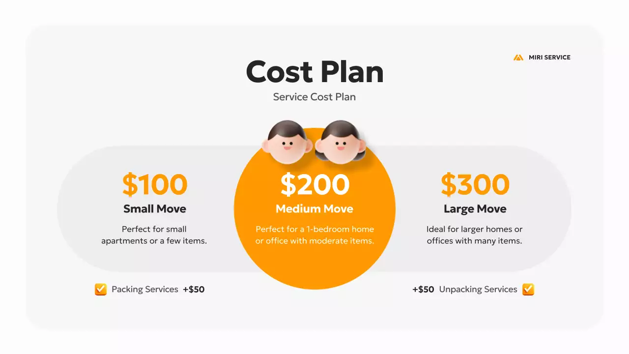 오렌지 모던 이사 프로모션 프리젠테이션