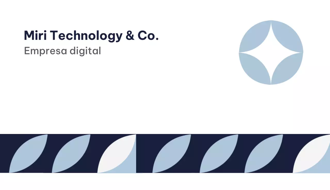 tarjeta de visita moderna azul marino