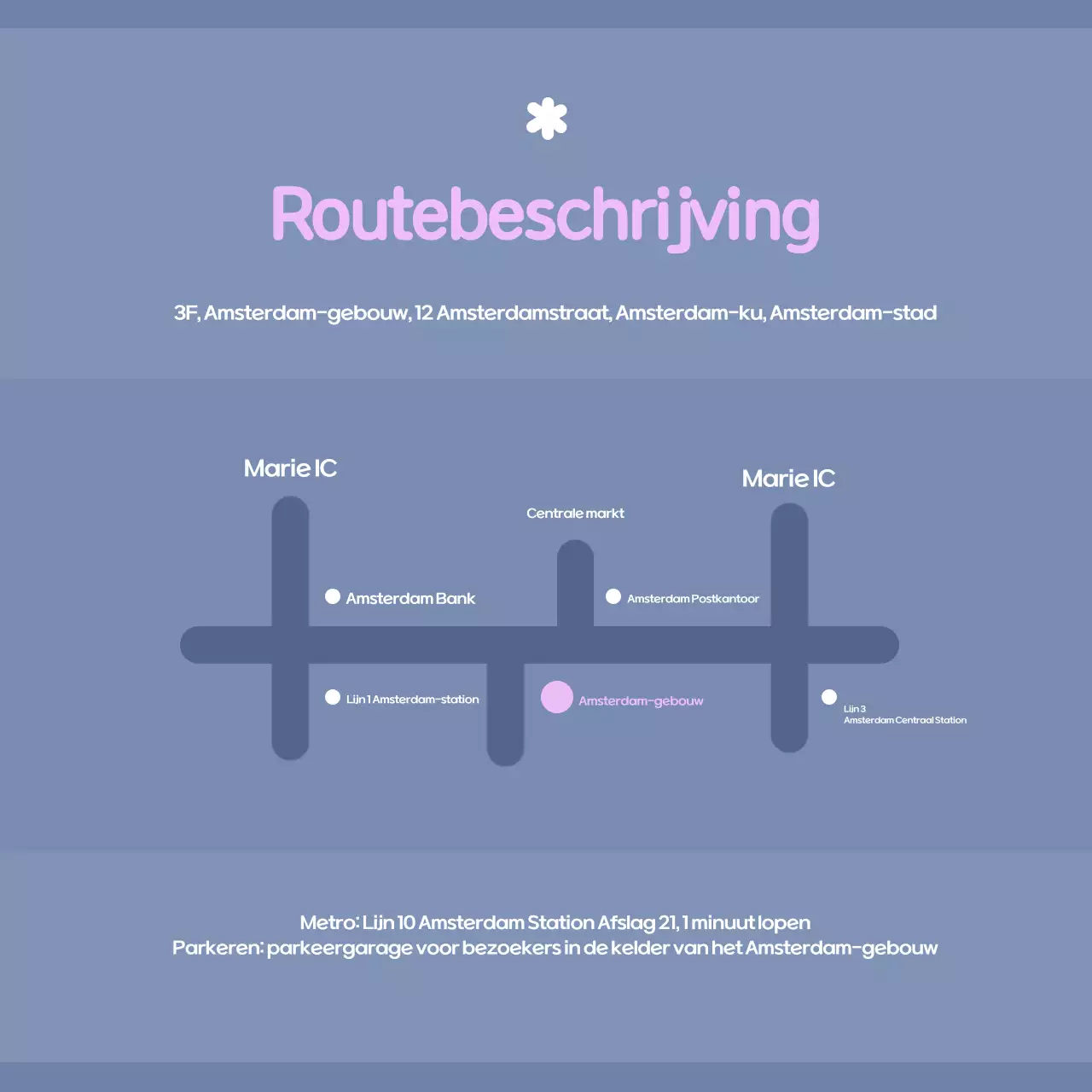 Lichtblauwe moderne aankondigingen voor lezingen