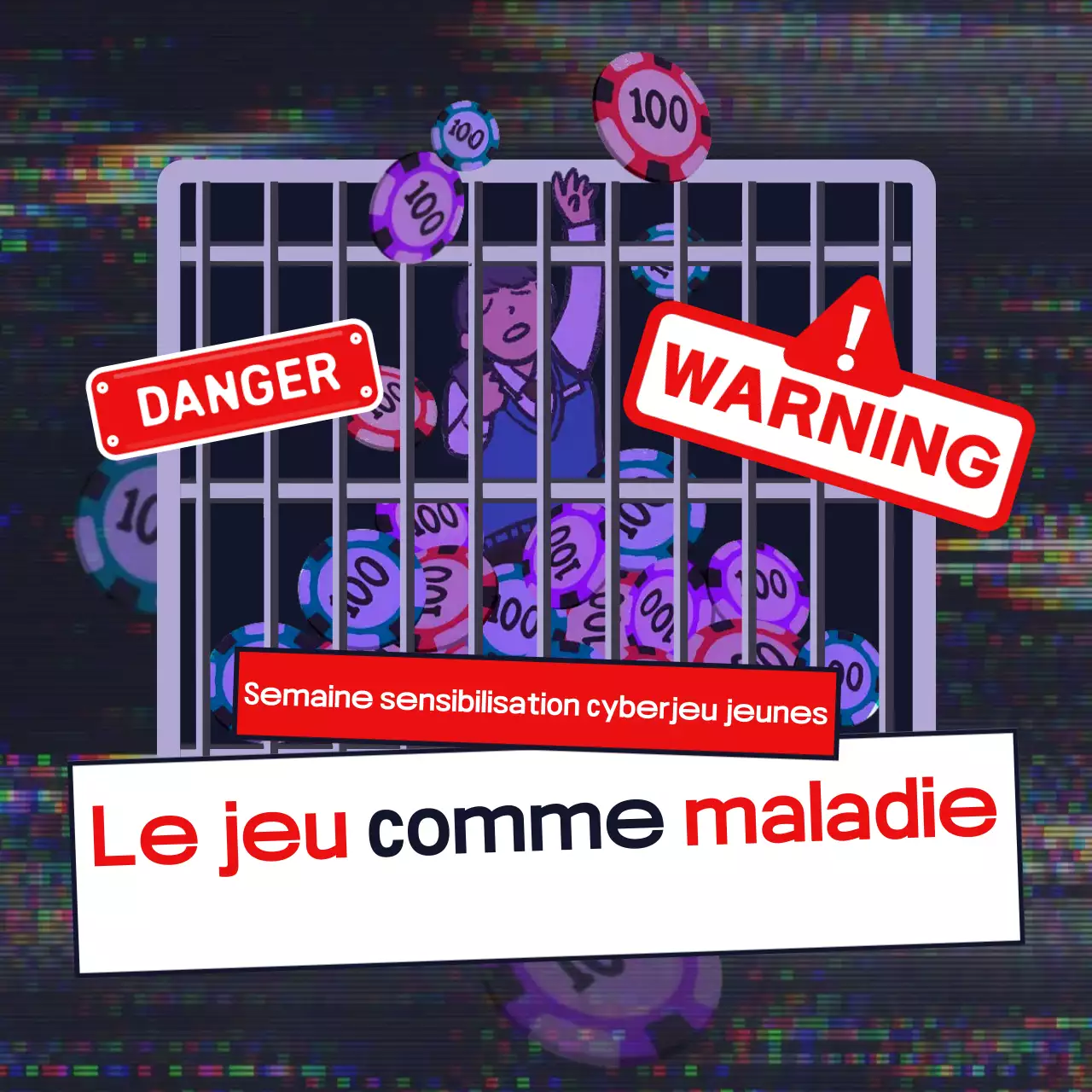 Campagne rouge de prévention du jeu en ligne