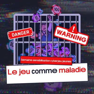 Campagne rouge de prévention du jeu en ligne