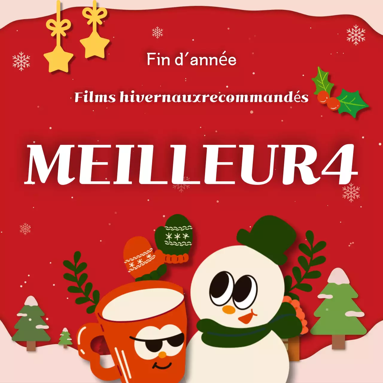 Publicité pour les recommandations du film rouge