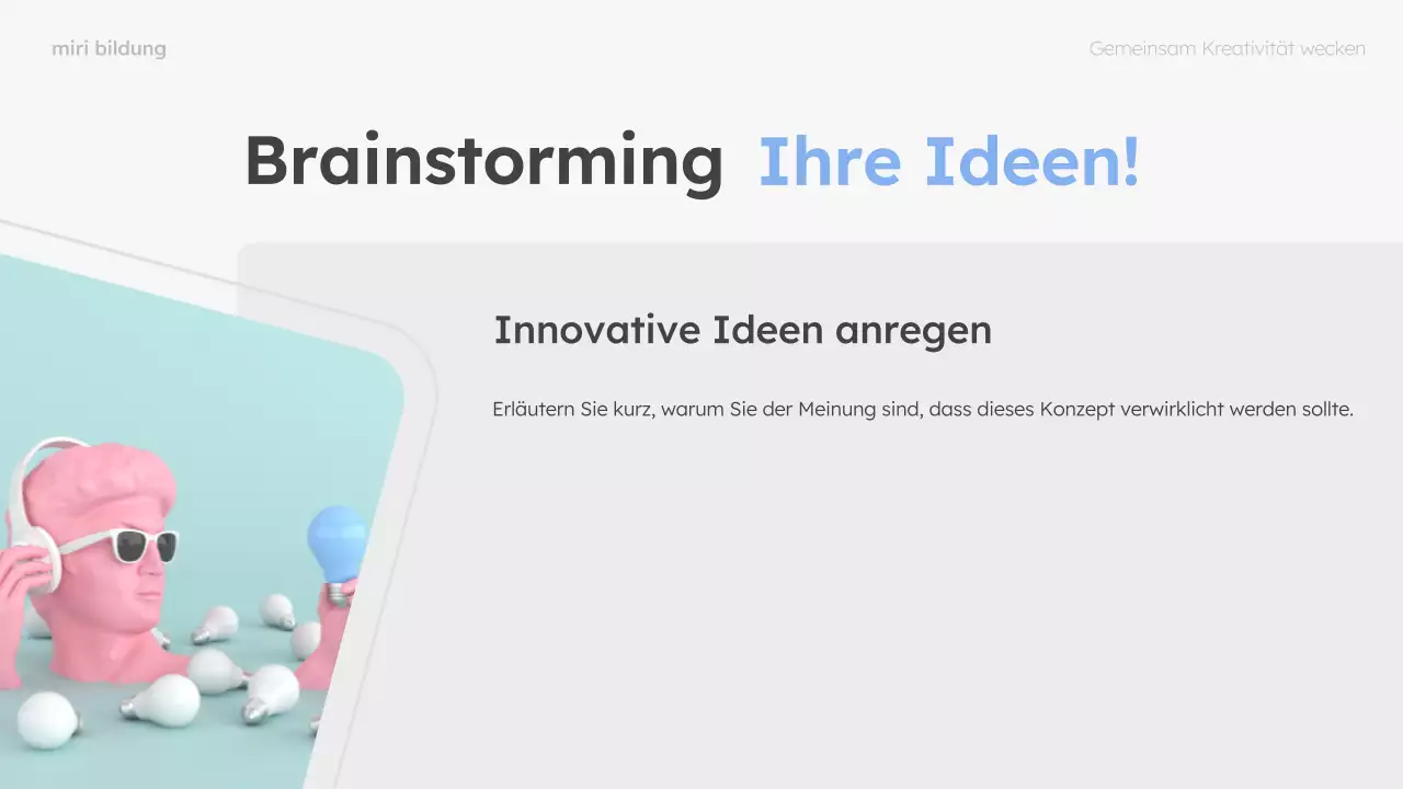 mint und rosa modern brainstorming guide layout