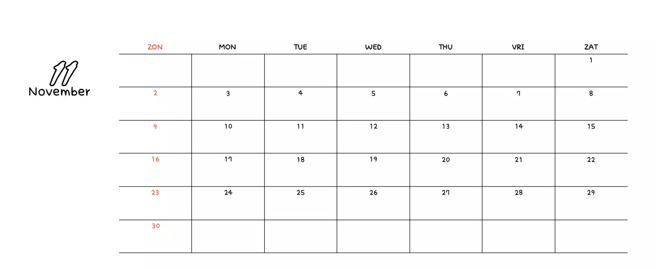 Schattige nieuwjaarskalender