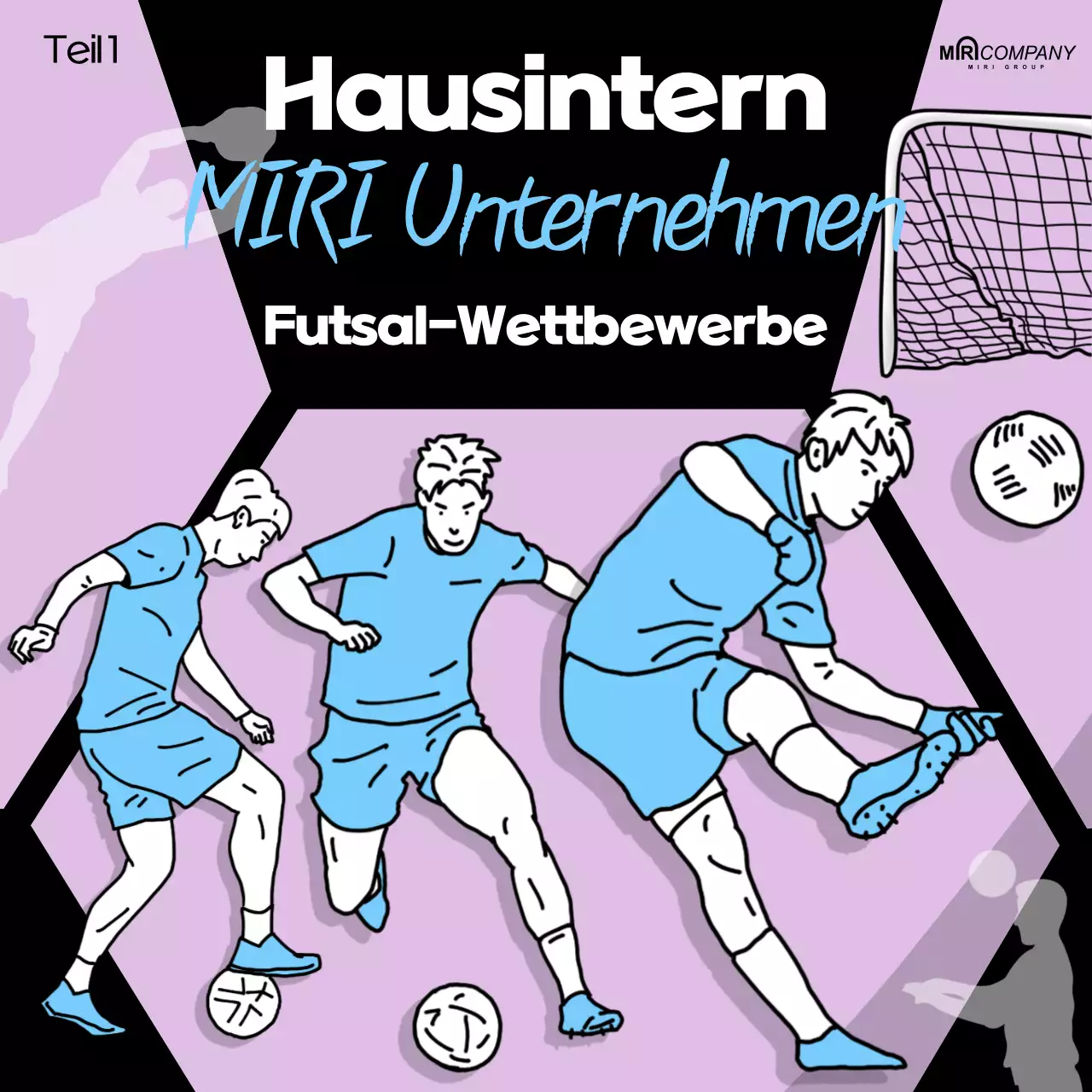 Mauve Retro-Fußball-Event