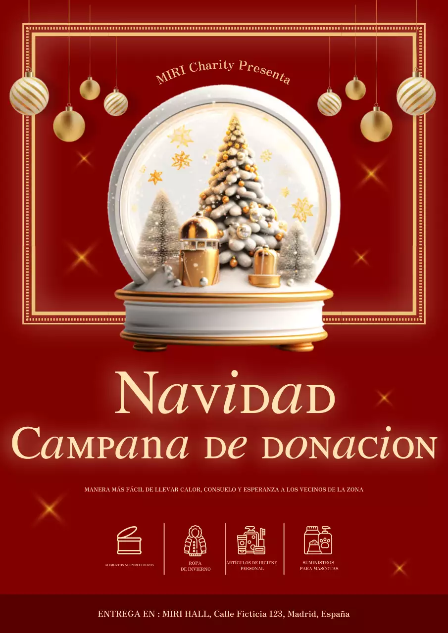 promoción navideña tradicional roja