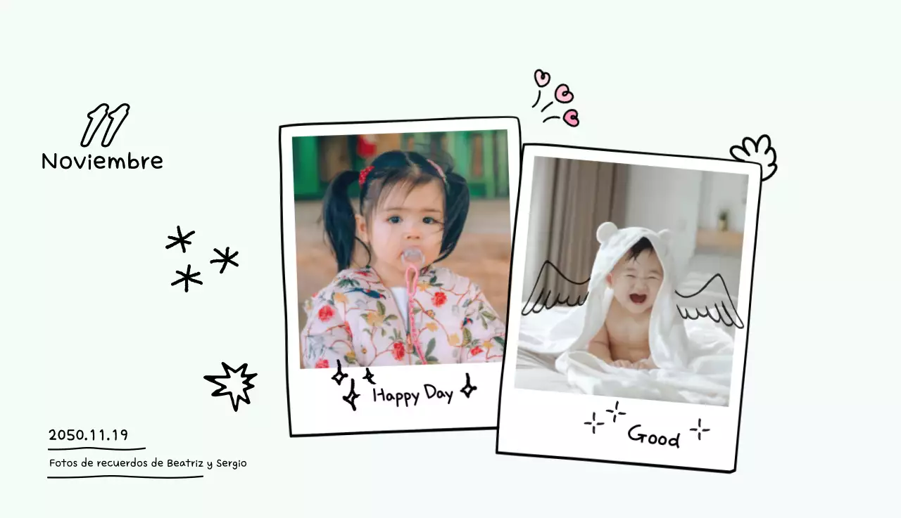 Calendario de fotos Yellow Cute