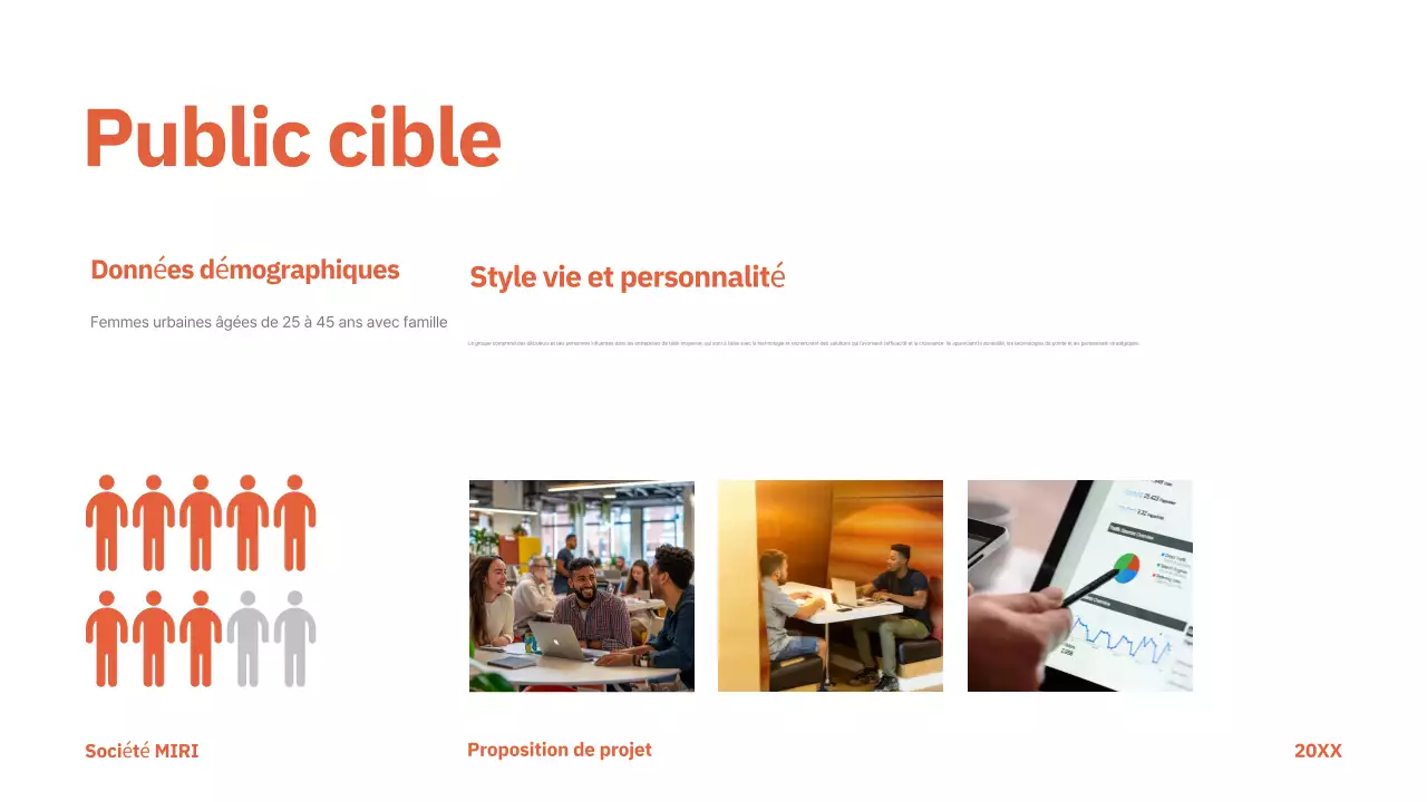 rouge moderne proposition de projet entreprise