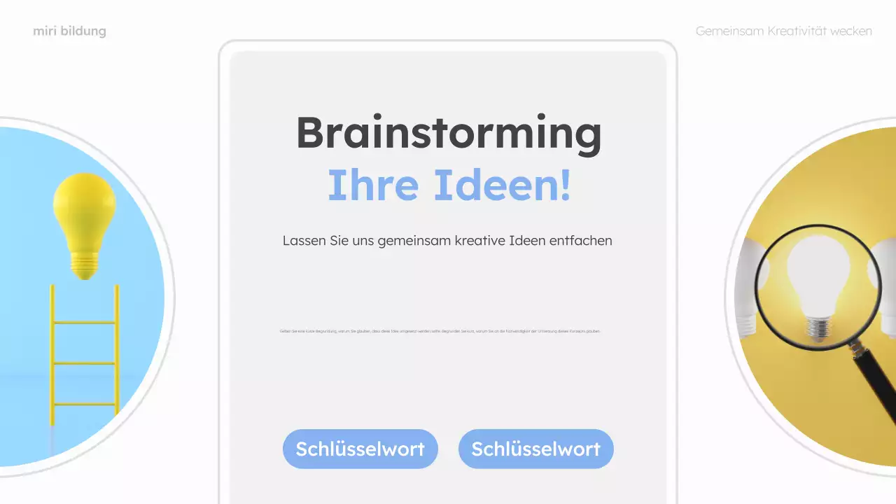 mint und rosa modern brainstorming guide layout