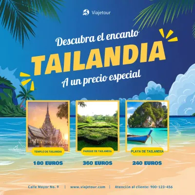promoción de viajes blue tropical