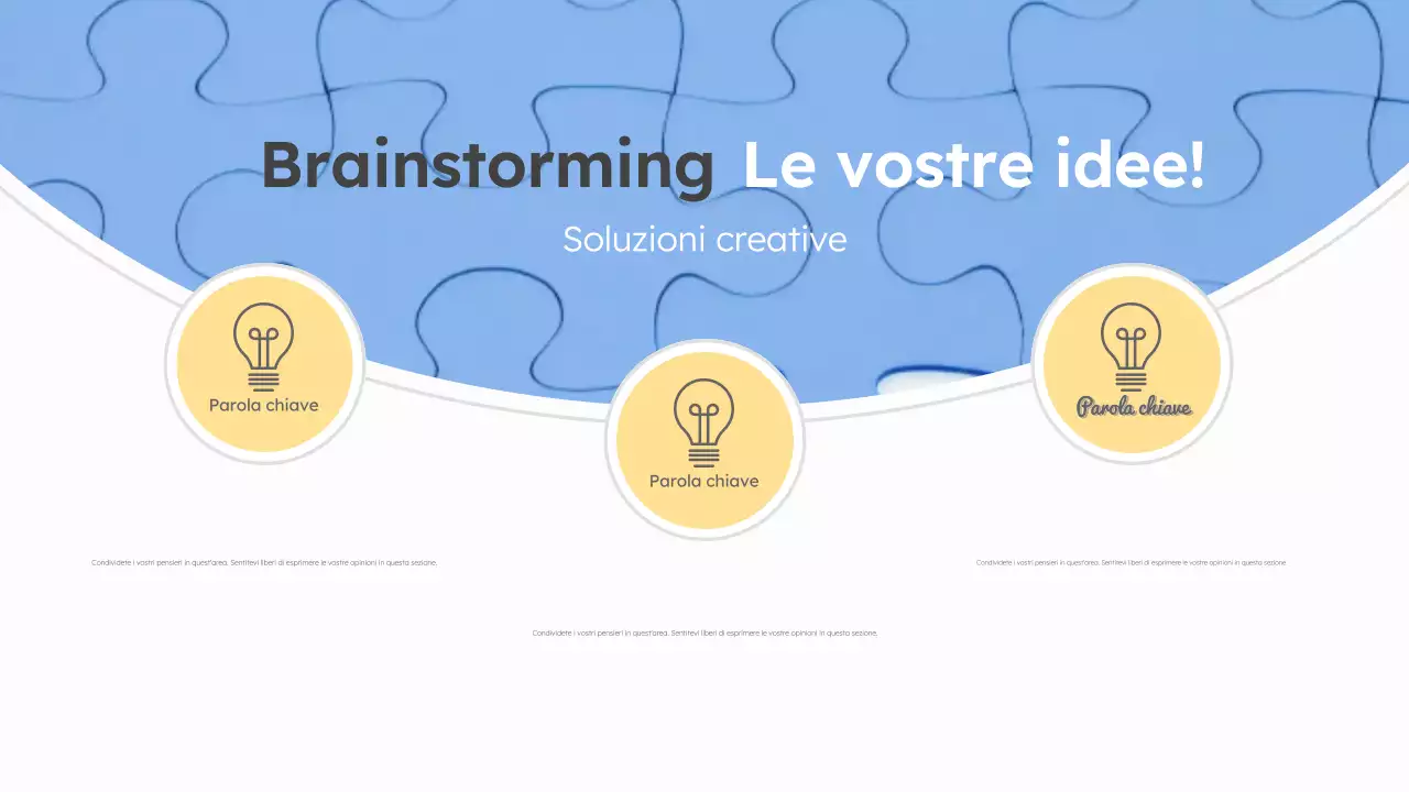 layout di guida al brainstorming moderno in rosa e menta