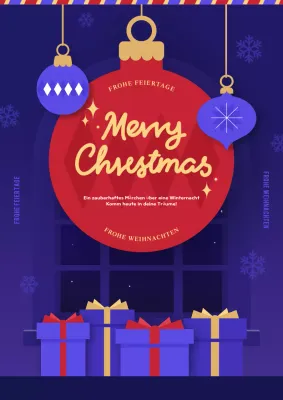 Blue Simple Weihnachtsveranstaltung