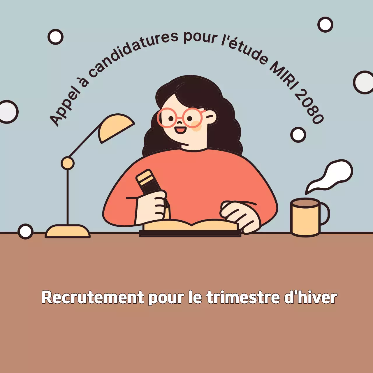 Recrutement de stagiaires bleu clair