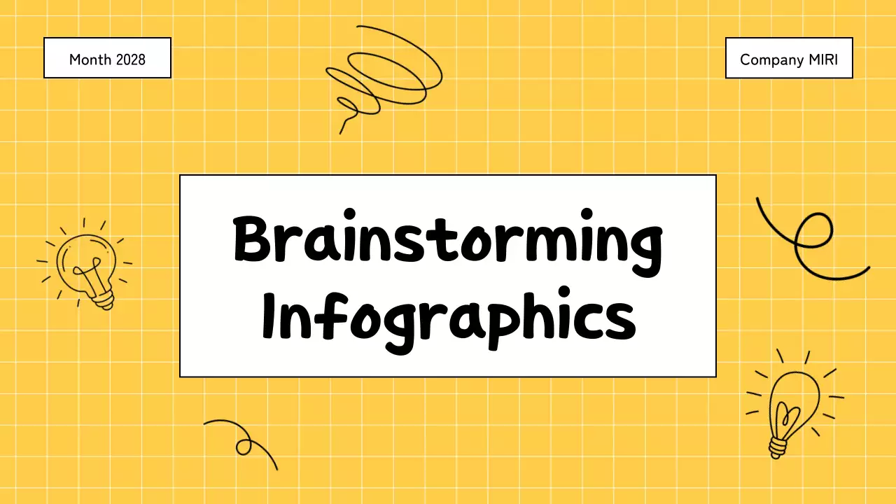 Yellow Modern Brainstorming Guide Presentation