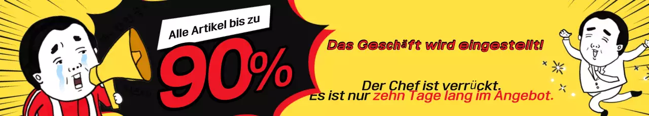Gelbe Knebelverkaufsanzeige