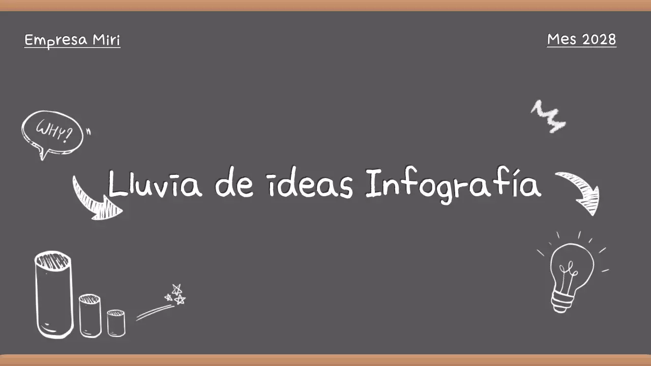 Presentación de la tormenta de ideas Grey Vintage