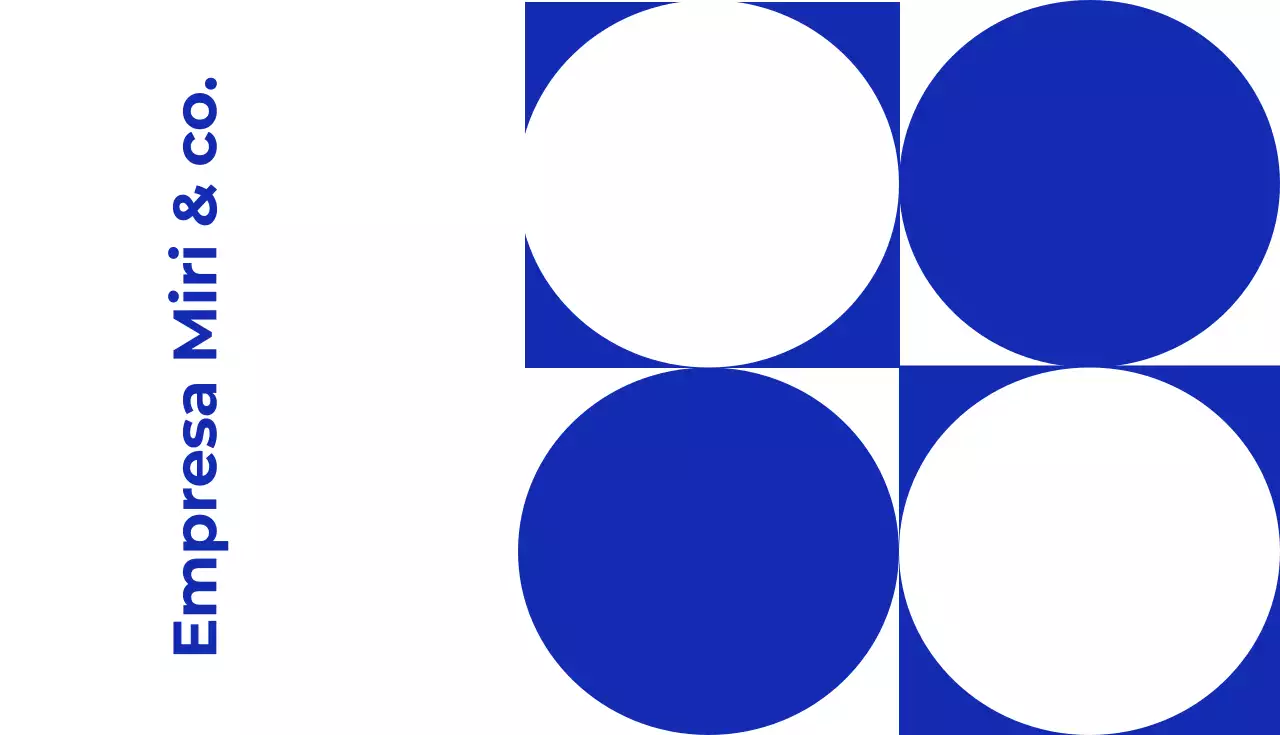 tarjeta de visita azul de consultor moderno