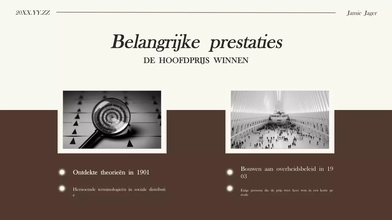 Zwart Modern Biografie Presentatie