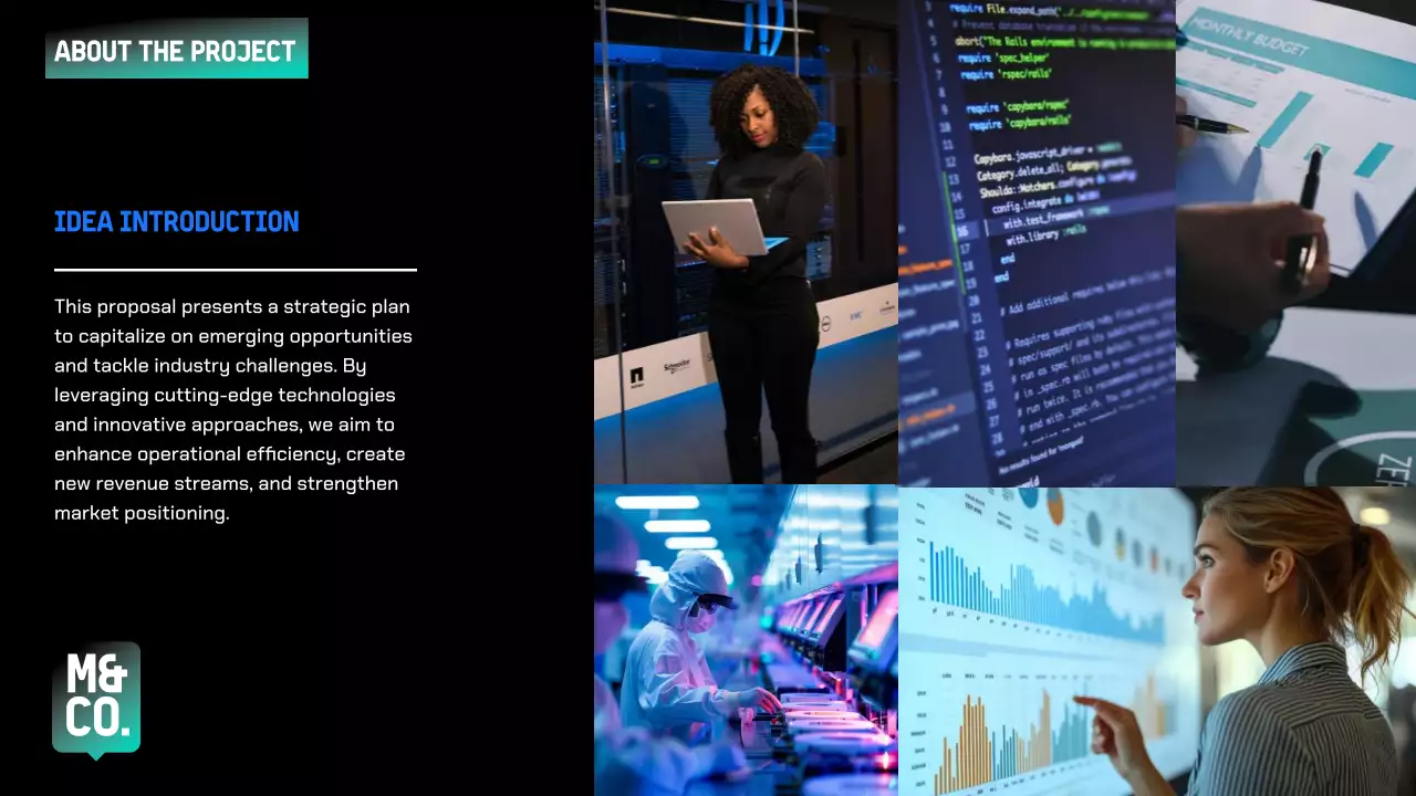 Hướng dẫn trình bày đề xuất dự án Blue Modern