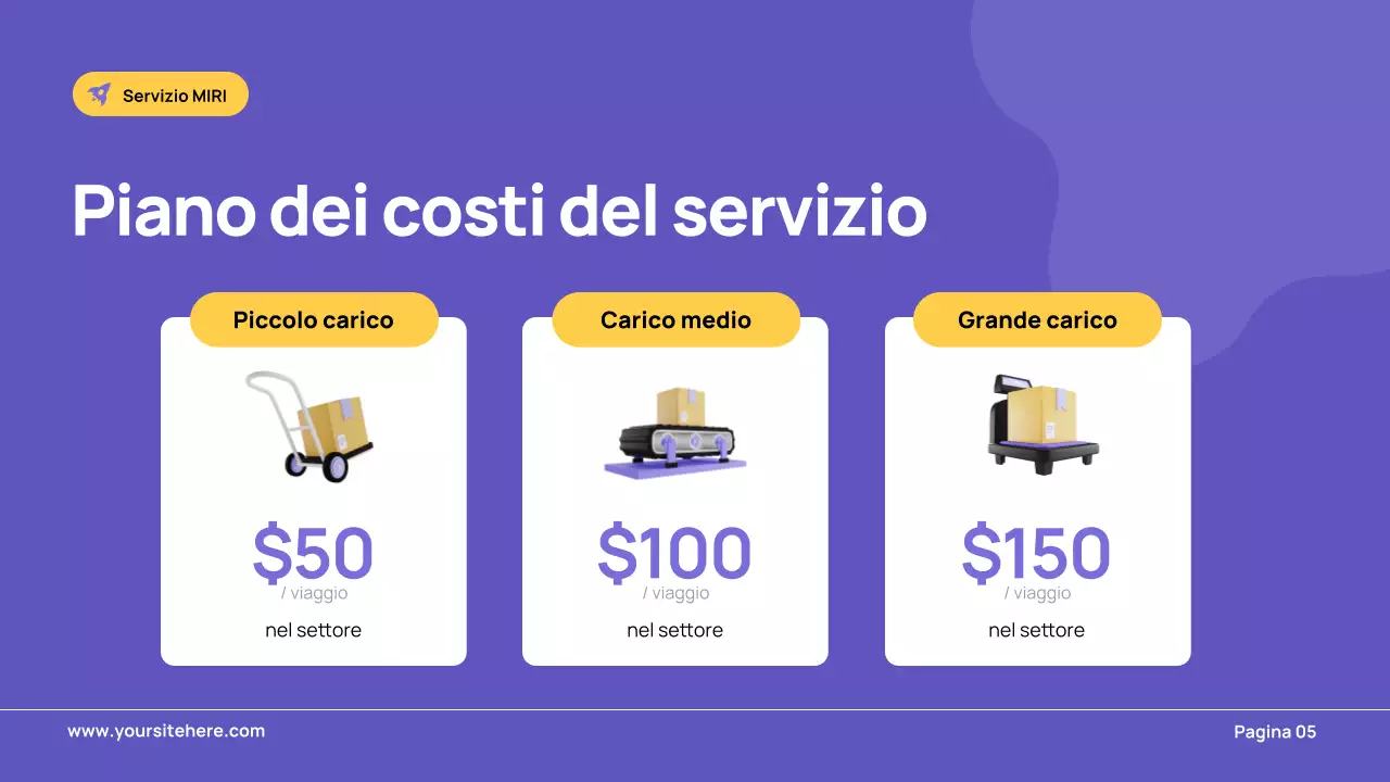 pubblicità dei trasporti moderni in viola