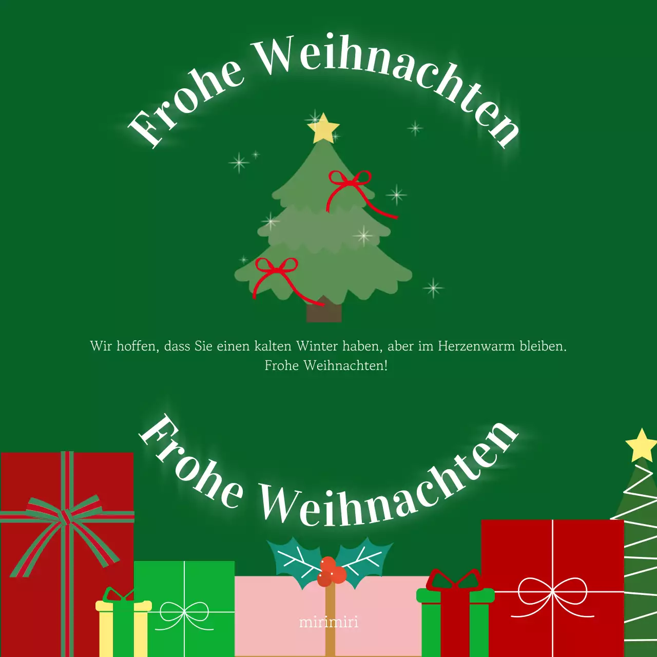 Green Simple Weihnachtsfeierlichkeiten
