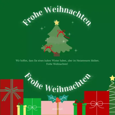 Green Simple Weihnachtsfeierlichkeiten